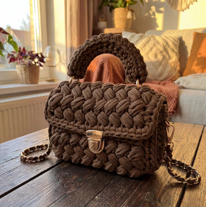 Solid Color Crochet Purse