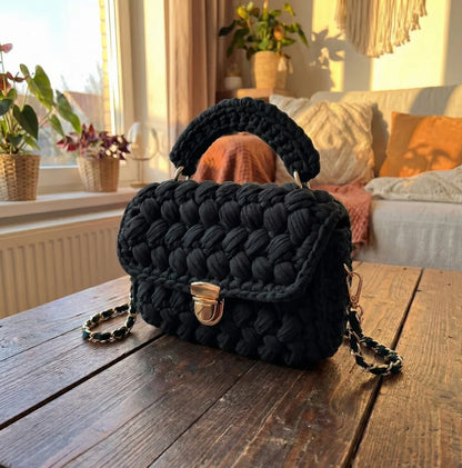 Solid Color Crochet Purse