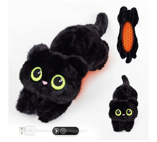 Black Cat Heating Pad